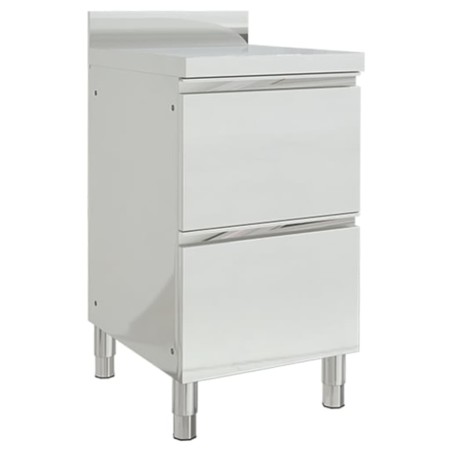 Gewerblicher Küchenschrank mit 2 Edelstahlschubladen von vidaXL, Wiederherstellung - Ref: Foro24-151178, Preis: 337,53 €, Rab...