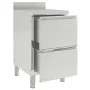 Gewerblicher Küchenschrank mit 2 Edelstahlschubladen von vidaXL, Wiederherstellung - Ref: Foro24-151178, Preis: 303,67 €, Rab...