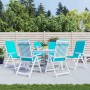 Kissen für Hochlehner, 6 Stück, türkisfarbener Stoff von vidaXL, Kissen für Stühle und Sofas - Ref: Foro24-361273, Preis: 106...
