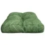 Cushion for pallets fabric leaf print 70x40x12 cm by vidaXL, Cushions for chairs and sofas - Ref: Foro24-360598, Price: 27,76...