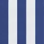 Low back chair cushions 2 units, blue and white striped fabric by vidaXL, Cushions for chairs and sofas - Ref: Foro24-361319,...