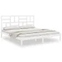 Weißer Massivholzbettrahmen 200x200 cm von vidaXL, Betten und Lattenroste - Ref: Foro24-3105971, Preis: 138,85 €, Rabatt: %