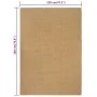 Alfombra rectangular yute natural 120x180 cm de vidaXL, Alfombras - Ref: Foro24-345101, Precio: 65,12 €, Descuento: %