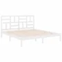 Weißer Massivholzbettrahmen 200x200 cm von vidaXL, Betten und Lattenroste - Ref: Foro24-3105971, Preis: 138,85 €, Rabatt: %