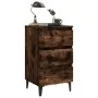 Bedside table with smoked oak metal legs 40x35x69 cm by vidaXL, Nightstands - Ref: Foro24-813140, Price: 51,63 €, Discount: %
