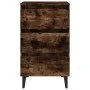 Bedside table with smoked oak metal legs 40x35x69 cm by vidaXL, Nightstands - Ref: Foro24-813140, Price: 51,63 €, Discount: %