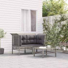 Garden corner sofas with cushions 2 pcs gray synthetic rattan by vidaXL, Garden sets - Ref: Foro24-319660, Price: 92,67 €, Di...