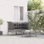 Garden corner sofas with cushions 2 pcs gray synthetic rattan by vidaXL, Garden sets - Ref: Foro24-319660, Price: 90,81 €, Di...