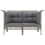 Garden corner sofas with cushions 2 pcs gray synthetic rattan by vidaXL, Garden sets - Ref: Foro24-319660, Price: 91,39 €, Di...