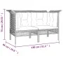 Garden corner sofas with cushions 2 pcs gray synthetic rattan by vidaXL, Garden sets - Ref: Foro24-319660, Price: 90,81 €, Di...