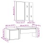 Set de muebles recibidor madera contrachapada roble artesanal