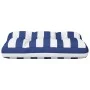 Cushion for pallets blue and white striped fabric 60x40x12 cm by vidaXL, Cushions for chairs and sofas - Ref: Foro24-360572, ...