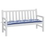 Gartenbankkissen Oxford-Stoff gestreift blau und weiß 150x50x7cm von vidaXL, Kissen für Stühle und Sofas - Ref: Foro24-361614...