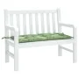Gartenbankkissen, Stoff mit Blattdruck, 110 x 50 x 7 cm von vidaXL, Kissen für Stühle und Sofas - Ref: Foro24-361827, Preis: ...
