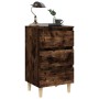 Nachttisch mit 2 Beinen aus geräuchertem Eichenholz, 40 x 35 x 69 cm von vidaXL, Nachttische - Ref: Foro24-813135, Preis: 86,...