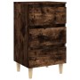Nachttisch mit 2 Beinen aus geräuchertem Eichenholz, 40 x 35 x 69 cm von vidaXL, Nachttische - Ref: Foro24-813135, Preis: 86,...