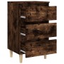 Nachttisch mit 2 Beinen aus geräuchertem Eichenholz, 40 x 35 x 69 cm von vidaXL, Nachttische - Ref: Foro24-813135, Preis: 86,...