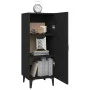 Schwarzes Sperrholz-Sideboard 34,5 x 34 x 90 cm von vidaXL, Sideboards - Ref: Foro24-812331, Preis: 57,05 €, Rabatt: %