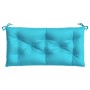 Cushion for garden bench turquoise fabric 110x50x7 cm by vidaXL, Cushions for chairs and sofas - Ref: Foro24-361829, Price: 3...