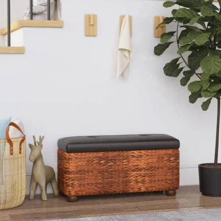 Benches with storage with cushion 2 units enea brown 69 cm by vidaXL, Benches for halls and storage - Ref: Foro24-351813, Pri...