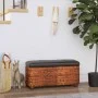 Benches with storage with cushion 2 units enea brown 69 cm by vidaXL, Benches for halls and storage - Ref: Foro24-351813, Pri...