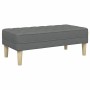 Juego de Sofá 2 pcs Gris oscuro 173 x 131 x 67 cm tela