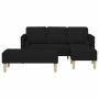Juego de Sofá 2 pcs Negro 173 x 131 x 67 cm tela