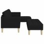 Juego de Sofá 2 pcs Negro 173 x 131 x 67 cm tela