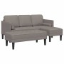 Juego de Sofá 2 pcs Gris Topo 173 x 131 x 67 cm tela