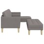 Juego de Sofá 2 pcs Gris Topo 173 x 131 x 67 cm tela