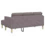 Juego de Sofá 2 pcs Gris Topo 173 x 131 x 67 cm tela