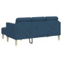 Juego de Sofá 2 pcs Azul 173 x 131 x 67 cm tela