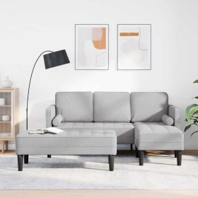 Juego de Sofá 2 pcs Gris nube 173 x 131 x 67 cm tela