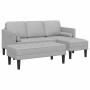 Juego de Sofá 2 pcs Gris nube 173 x 131 x 67 cm tela