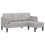 Juego de Sofá 2 pcs Gris nube 173 x 131 x 67 cm tela