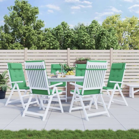 Cojines de silla con respaldo alto 6 uds tela Oxford verde von vidaXL, Kissen für Stühle und Sofas - Ref: Foro24-361891, Prei...