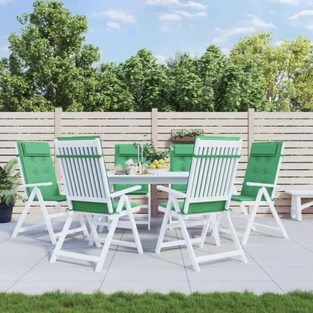 Cojines de silla con respaldo alto 6 uds tela Oxford verde by vidaXL, Cushions for chairs and sofas - Ref: Foro24-361891, Pri...