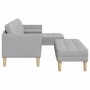 Juego de Sofá 2 pcs Gris nube 173 x 131 x 67 cm tela