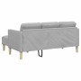 Juego de Sofá 2 pcs Gris nube 173 x 131 x 67 cm tela