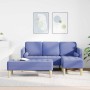 Juego de Sofá 2 pcs Azul jeans 173 x 131 x 67 cm tela