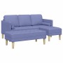 Juego de Sofá 2 pcs Azul jeans 173 x 131 x 67 cm tela