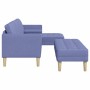 Juego de Sofá 2 pcs Azul jeans 173 x 131 x 67 cm tela