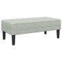 Juego de Sofá 2 pcs Gris claro 173 x 131 x 67 cm Terciopelo