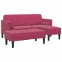 Juego de Sofá 2 pcs Rojo vino tinto 173 x 131 x 67 cm