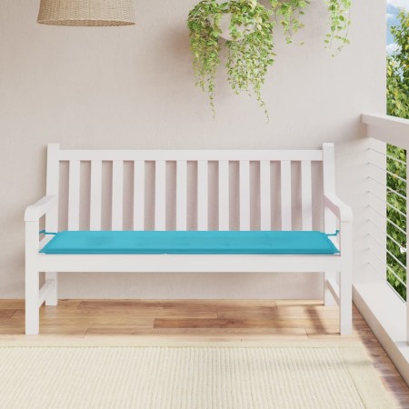 Cojín para banco de jardín tela Oxford turquesa 150x50x3 cm by vidaXL, Cushions for chairs and sofas - Ref: Foro24-361163, Pr...