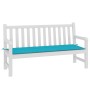 Cojín para banco de jardín tela Oxford turquesa 150x50x3 cm by vidaXL, Cushions for chairs and sofas - Ref: Foro24-361163, Pr...