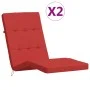 Liegekissen 2 Stück Oxford-Stoff rot von vidaXL, Kissen für Stühle und Sofas - Ref: Foro24-361990, Preis: 49,32 €, Rabatt: %