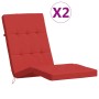 Liegekissen 2 Stück Oxford-Stoff rot von vidaXL, Kissen für Stühle und Sofas - Ref: Foro24-361990, Preis: 49,32 €, Rabatt: %