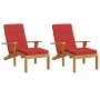 Liegekissen 2 Stück Oxford-Stoff rot von vidaXL, Kissen für Stühle und Sofas - Ref: Foro24-361990, Preis: 49,32 €, Rabatt: %