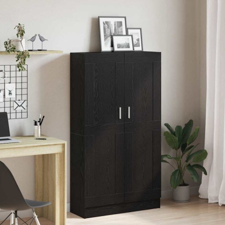 Armario de Libros Roble negro 82.5 x 30.5 x 150 cm